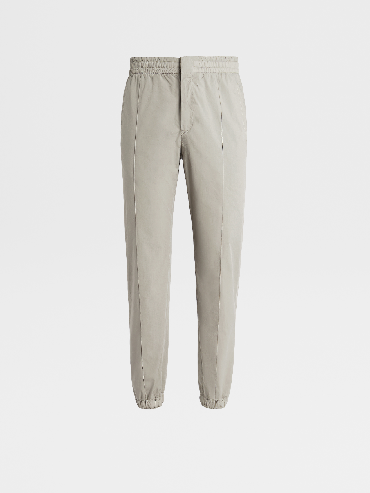 Light Grey Tela Vela Stretch Cotton Jogger Pants
